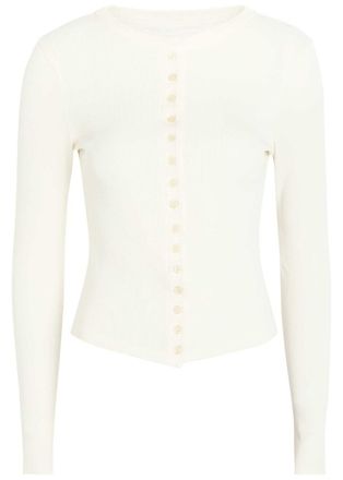 Citizens Of Humanity Citizens OF Humanity Kari Ribbed Knit top - Off White - S (UK8-10 / S)