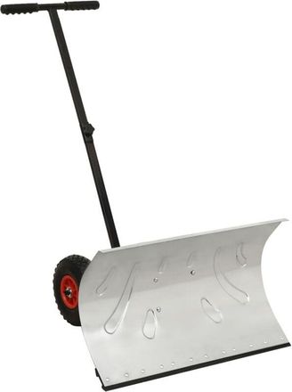vidaXL Pala De Nieve Manual Con Ruedas Vidaxl