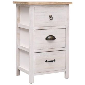 vidaXL Armario Auxiliar De Madera De Paulownia 35x25x57 Cm Vidaxl