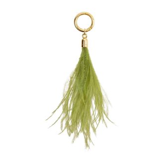 Hibourama Bags Bag Accessories, female, Green, Size: ONE SIZE Plume Pendant