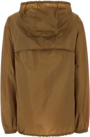 Prada Womens Biscuit Re-Nylon Jacket Sughero Exterior: Giubbini