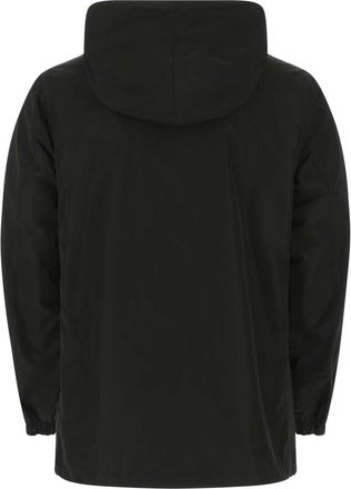 Burberry Mens Black Polyester Reversibile K-Way A1189 Trench Coat