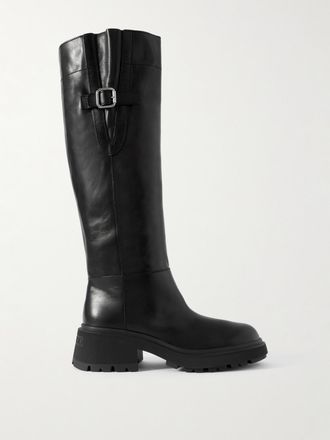 Jimmy Choo London Stivali In Pelle Lucida Con Fibbia Tasmin 70 - Nero