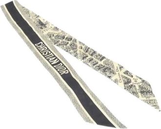 Dior Pre-owned Scarves, female, Multicolor, Size: ONE SIZE Pre-owned Plan DE Paris Silk Scarf