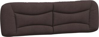 vidaXL Cabecero De Cama Acolchado Tela Marr&oacute;n Oscuro 180 Cm Vidaxl