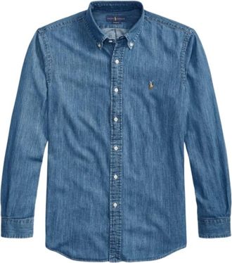Polo Ralph Lauren Klassieke Denim Overhemd voor Mannen - Heren - Casual Overhemden - Blauw - 3XL - Denim - Overhemden