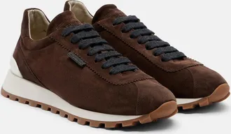 Brunello Cucinelli Monili suede sneakers