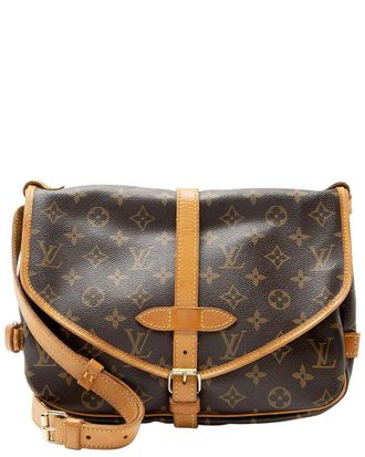 Louis Vuitton Brown Monogram Canvas Saumur 30 (Authentic Pre-Loved)