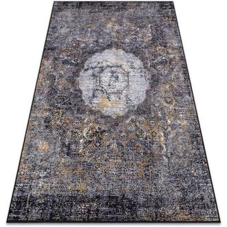RugsX Rugsx - Alfombra Lavable Miro 51453.805 Roset&oacute;n, Vintage Antideslizante - Gris Grey 120x170 Cm