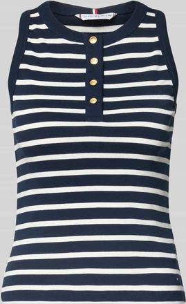 Tommy Hilfiger Slim Fit T-Shirt aus reiner Baumwolle in Marine, Gr&ouml;&szlig;e XS