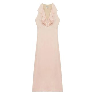 Ines De La Fressange Victorine Dress - Dames - Casual kleedjes - Roze - XL - Leer - Kleedjes