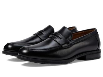 Florsheim Midtown Penny Slip-On Mens Slip-on Dress Shoes Black Smooth : 7.5 3E, Leather
