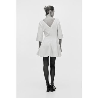 H&M Boucl&eacute; Dress in Light Beige at Nordstrom, Size Xx-Large