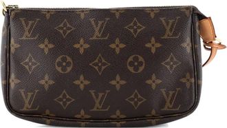 Louis Vuitton Pochette Accessoires Monogram Canvas clutch bag - Bruin