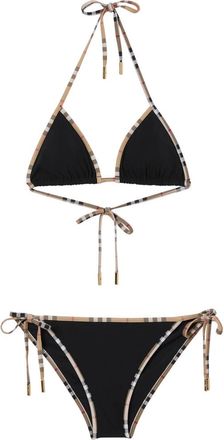 Burberry Vintage Check-trim Triangle Bikini