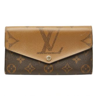 Louis Vuitton Brown Pvc Leather Long Wallet (Bi-Fold) (Pre-Owned)