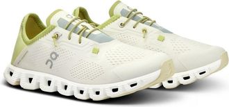 On Womens Cloud 5 Coast Sneakers, Ivory/Acacia, 5