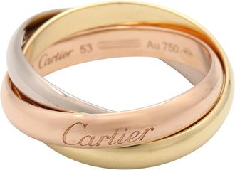 Cartier Gold Silver Yellow Gold (18K) Pink Gold (18K) White Gold (18K) Band Ring (Pre-Owned)