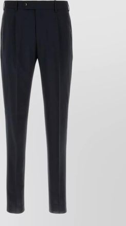 Pantaloni Torino wool tailored trousers belt loops tapered leg