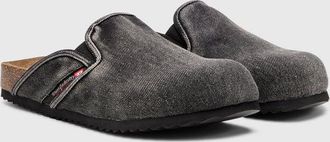 Diesel D-Woodstock-Denim mules - Moccasins and Mules - Man - Black