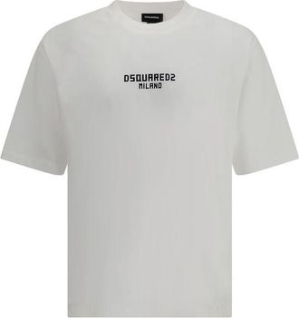 Dsquared2 Dsquared&sup2; Witte Katoenen T-Shirt