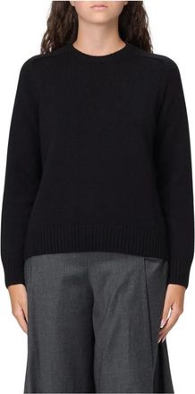 Agnona Dames, Truien, Zwart, Maat: S Kasjmier