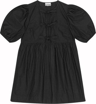 Ganni kurzes Baumwollkleid