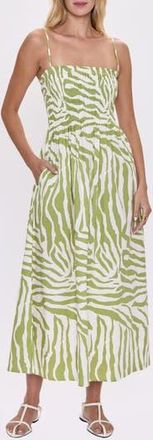 Pistola Denim Bianca Maxi Sundress in Safari Lime at Nordstrom Rack, Size X-Small