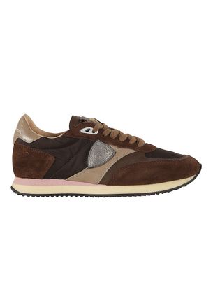 Philippe Model Blville Low Suede Leather Fabric Running Sneakers