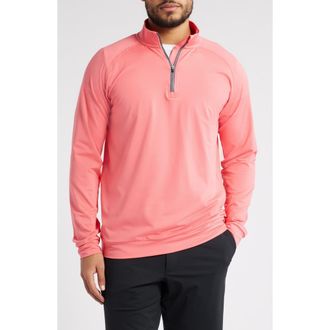 Swannies Colt Quarter Zip Golf Pullover in Coral at Nordstrom Rack, Size Xxx-Large