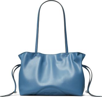 Tory Burch Small Ella Natuura Drawstring Tote in Electric Blue at Nordstrom