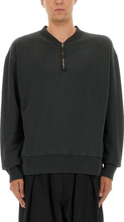 Maison Margiela Three-quarter Zipper Sweatshirt
