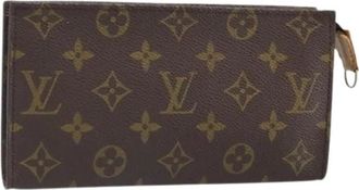 Louis Vuitton Pre-owned Accessory Pouch - Dames - Vintage Accessoires - Bruin - ONE Size - Leer - Vintage