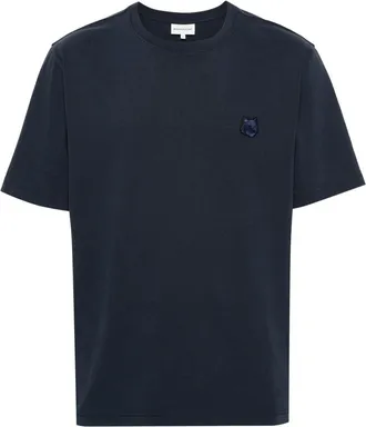 Maison Kitsuné Bold Fox Head cotton T-shirt - men - Cotton - M - Blue