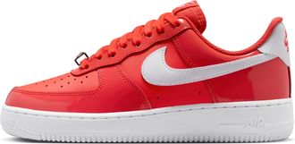 Nike Womens Air Force 1 07 Shoes in Red | IR5450-600