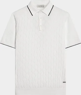 Bugatchi Men & apos;s Zigzag Cotton-Blend Polo Shirt
