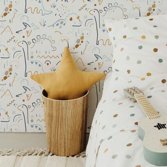 Acte Déco Papel pintado panorámico con pequeños dinosaurios 150x250cm