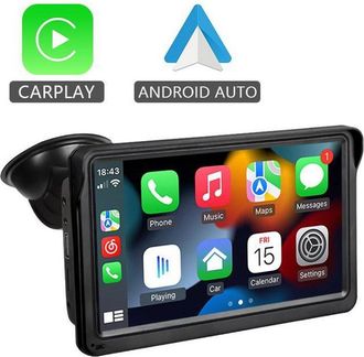 OEM Radio Para Coche De 7 Pulgadas Con Carplay, Android Auto, Bluetooth, Wifi, Ranura Para Tarjeta Tf, Entrada Aux, Puerto Usb Y Transmisor Fm