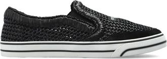 Dolce & Gabbana Zapatilla de Rafia para Navegar - Shoes - Hombre - Negro - 43 1/2 EU