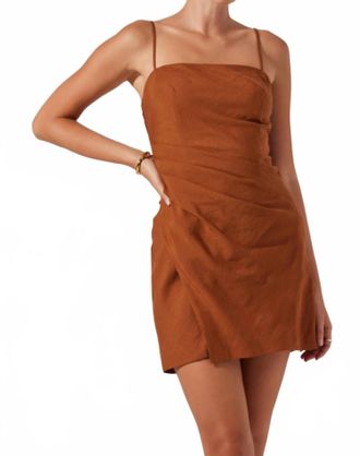 Astr Isadora Dress In Brown