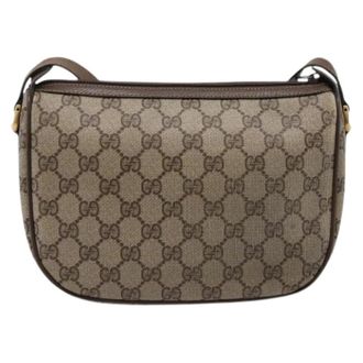 Gucci Pre-owned Vintage Schoudertas - Dames - Pre-owned - Beige - Maat: ONE Size Leer