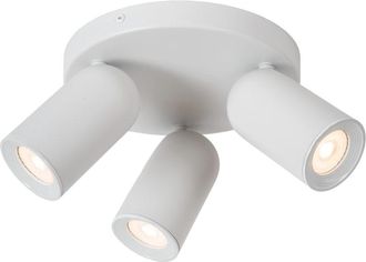 Lucide Foco de techo de metal 3xGU10, blanco