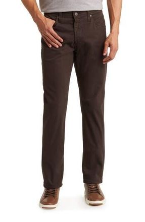 AG - Adriano Goldschmied Everett Stretch Sateen Slim Straight Pants in Rich Carob at Nordstrom Rack, Size 29 X 34