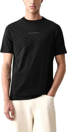 Karl Lagerfeld T-shirt - Heren - T-shirts - Zwart - M - Katoen - Tops