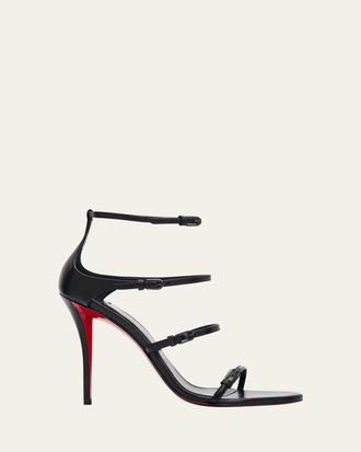 Christian Louboutin 100mm Millenium Strappy Leather Sandals