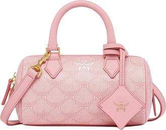 MCM Mcm, Tassen, Dames, Roze, ONE Size, Leer, Ella Boston in Lauretos