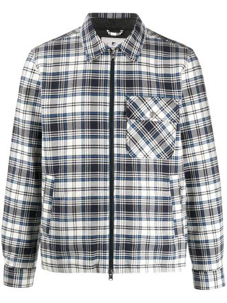 Woolrich Geruit jack - Blauw