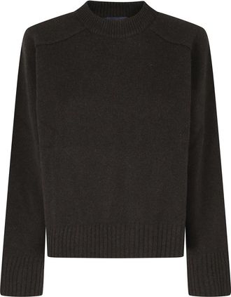 SOEUR Will Sweater - Dames - Ronde hals truien - Bruin - XS - Wol - Truien & Vesten