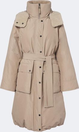 Brunello Cucinelli Monili hooded cotton-blend down coat