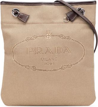 Prada Pre-owned Prada Canvas Canapa Logo Crossbody SOUER7L5KY95S13W